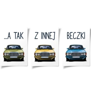A tak z innej Beczki - Plakat Mercedes Beczka Tryptyk