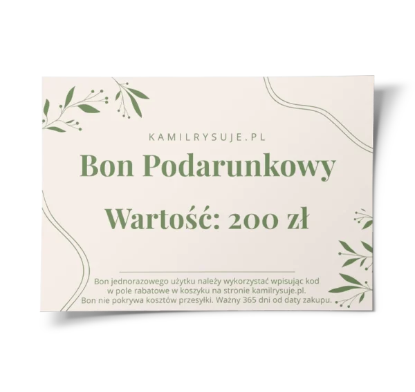 bon podarunkowy